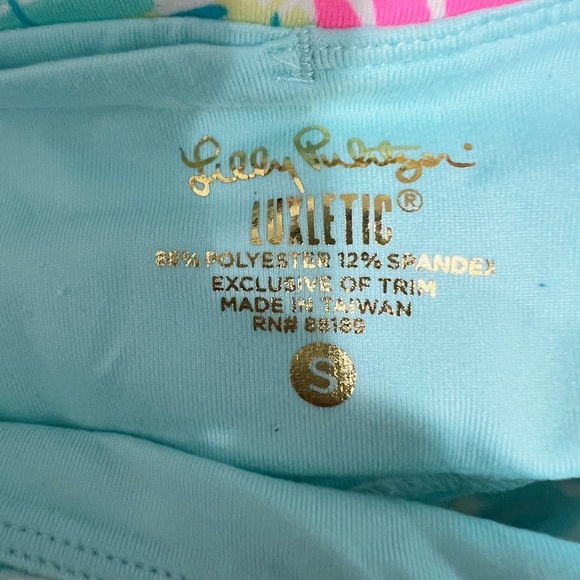 Lilly Pulitzer Upf 50+ Luxletic 21" Weekender Crop You Gotta Regatta Leggings S - Picture 2 of 3